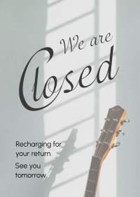 We're Closed Flyer Design