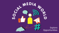 Social Media World Facebook Event Cover Design