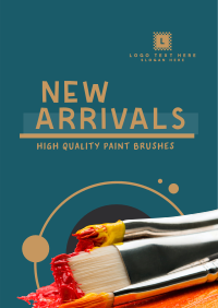 Paint Brush Arrival Poster Design