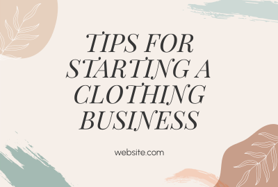 How to start a clothing business Pinterest board cover Image Preview