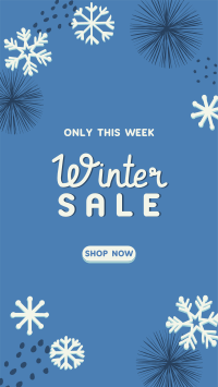Decorative Winter Sale Instagram Story Design