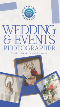 Rustic Wedding Photographer Instagram Reel Design