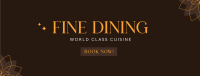 Fine Dining Facebook cover Image Preview