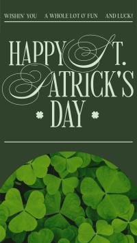 Modern Nostalgia St. Patrick's Day Greeting YouTube short Image Preview