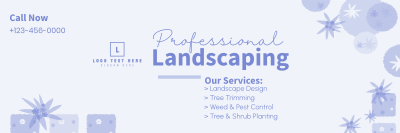 Professional Landscaping Twitter header (cover) Image Preview
