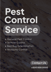 Minimalist Pest Control Poster Image Preview
