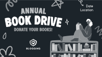 Donate A Book Facebook Event Cover Design