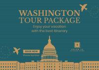 Washington Travel Package Postcard Image Preview