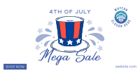 Festive Sale for 4th of July Facebook ad Image Preview