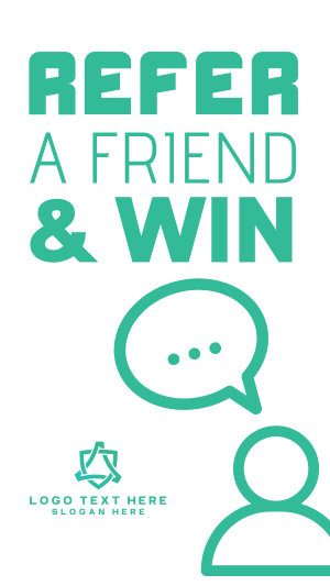 Refer a friend & win Facebook story Image Preview