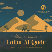 Blessed Lailat al-Qadr Instagram Post Design