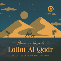 Blessed Lailat al-Qadr Instagram Post Image Preview