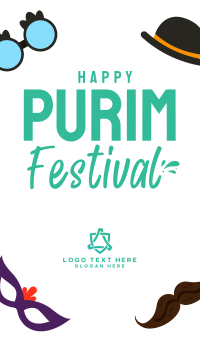 Purim Accessories Facebook Story Design