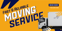 Speedy Moving Service Twitter Post Design