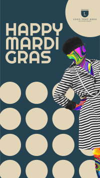 Mardi Gras Circles Facebook story Image Preview
