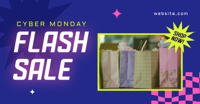 Cyber Flash Sale Facebook ad Image Preview