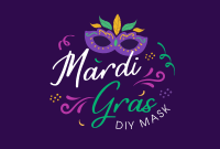 Let's Celebrate Mardi Gras Pinterest Cover Design