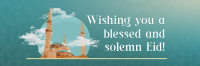 Eid Al Adha Greeting Twitter header (cover) Image Preview