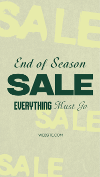 Simple Grunge Season Sale TikTok Video Image Preview