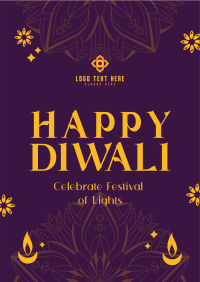 Happy Diwali Greeting Poster Image Preview