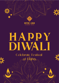 Happy Diwali Greeting Poster Image Preview