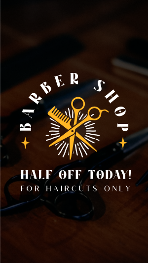 Barbershop Promo Instagram story Image Preview