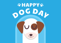 Dog Day Celebration Postcard Design