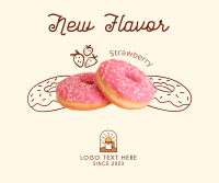 Strawberry Flavored Donut  Facebook post Image Preview