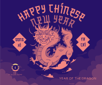 Chinese Dragon Year Facebook Post Image Preview