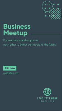 Business Meetup Facebook Story Design