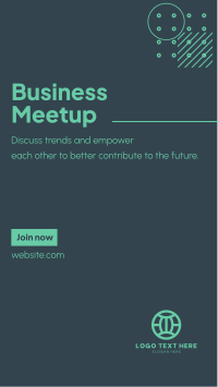 Business Meetup Facebook Story Preview