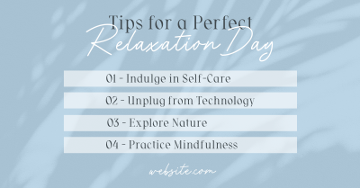 Tips for Relaxation Facebook ad Image Preview