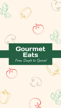 Gourmet Eats Facebook story Image Preview