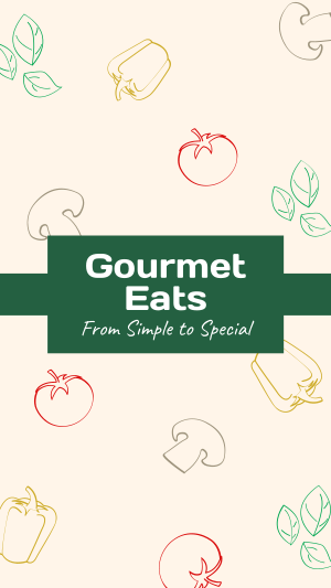 Gourmet Eats Facebook story Image Preview