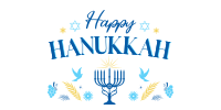 Hanukkah Menorah Twitter post Image Preview