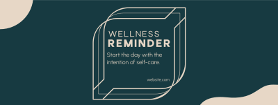 Wellness Self Reminder Facebook cover Image Preview