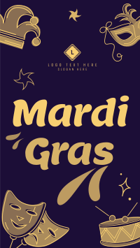 Mardi Gras TikTok Video Design