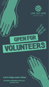 Volunteer Helping Hands Instagram Reel Design