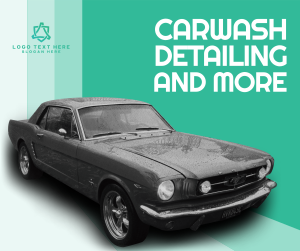 Vintage Carwash Service Facebook post Image Preview