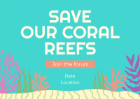 Coral Reef Conference Postcard Image Preview