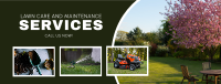 Lawn Care Services Collage Facebook Cover Preview