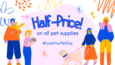Love Your Pet Greeting Facebook event cover Image Preview