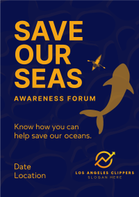 Save The Seas Flyer Design