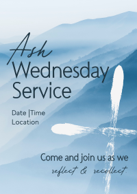 Ash Wednesday Mountain Cross Flyer Image Preview