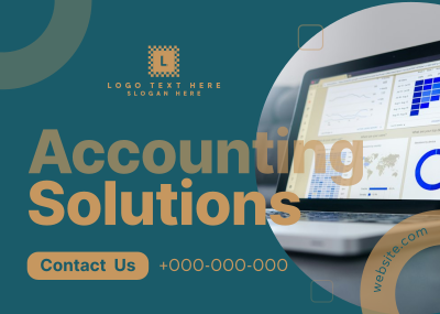 Accounting Solutions Postcard Image Preview