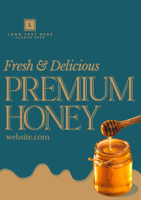 Organic Premium Honey Poster Design