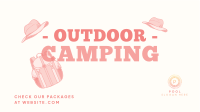 Outdoor Campsite Facebook Event Cover Design