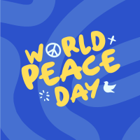 Quirky Peace Day Linkedin Post Image Preview