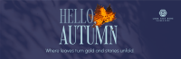 Cozy Autumn Greeting Twitter Header Design