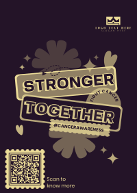 We're Stronger than Cancer Poster Design